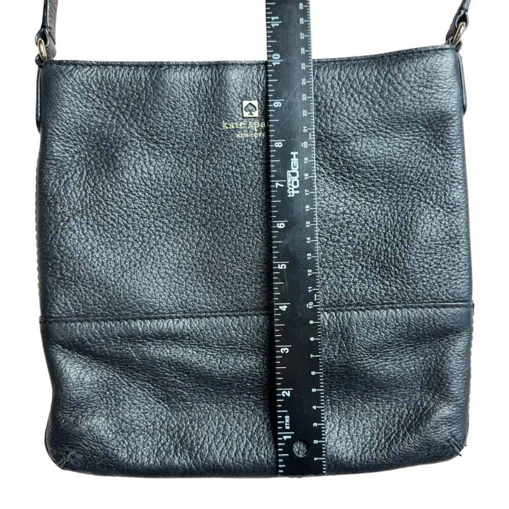 Kate Spade Southport Avenue Cora Crossbody‎ Black Pebbled Leather Handbag Purse